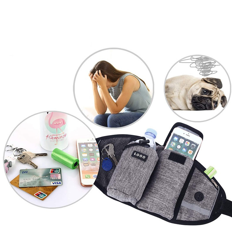 Online Planet PawRunner™ – Hunde-Jogging-Gürtel mit Leine & Taschen
