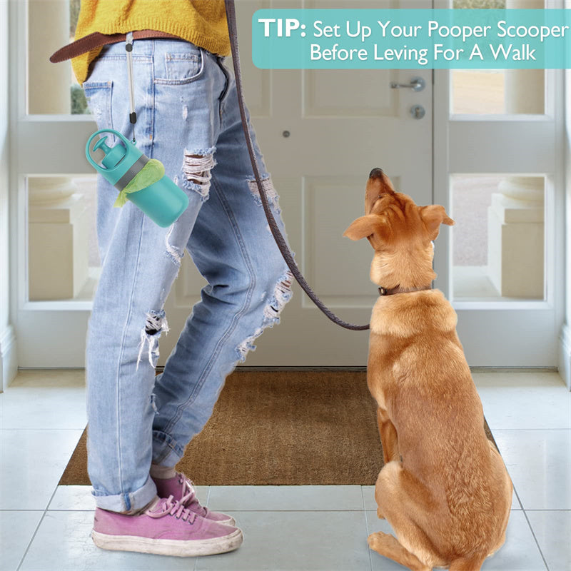 Online Planet PawClean™ – Tragbarer Hundekot-Sammler mit integriertem Beutelspender