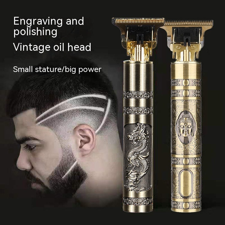 Online Planet Precision™ – Kabelloser Premium Metall Trimmer für exakte Konturen & Fade Cuts