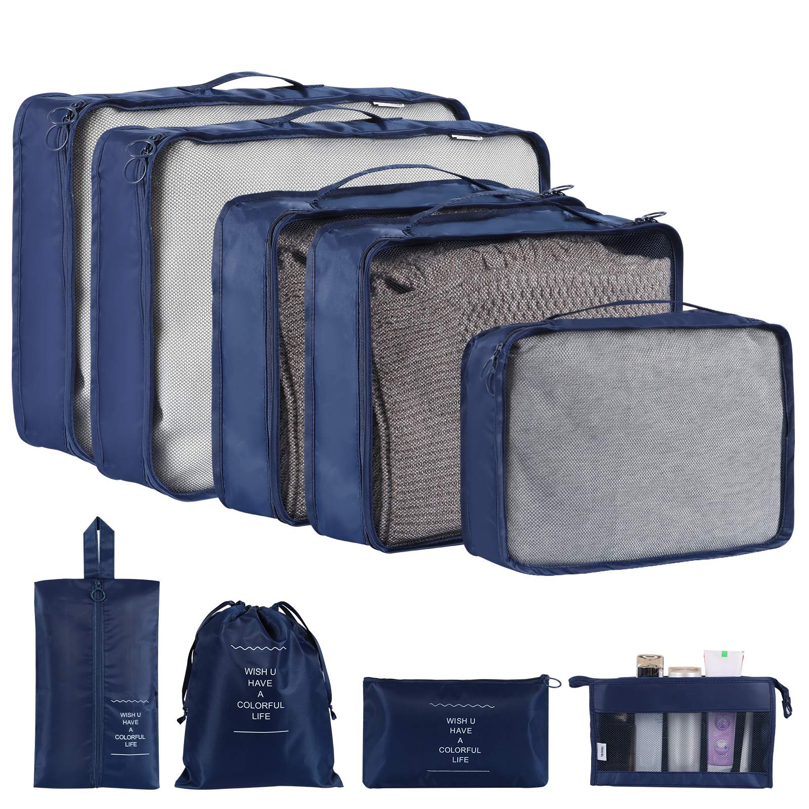 Online Planet TravelPack™ – Reise-Organizer Set (8-10 Taschen)