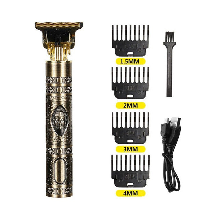 Online Planet Precision™ – Kabelloser Premium Metall Trimmer für exakte Konturen & Fade Cuts