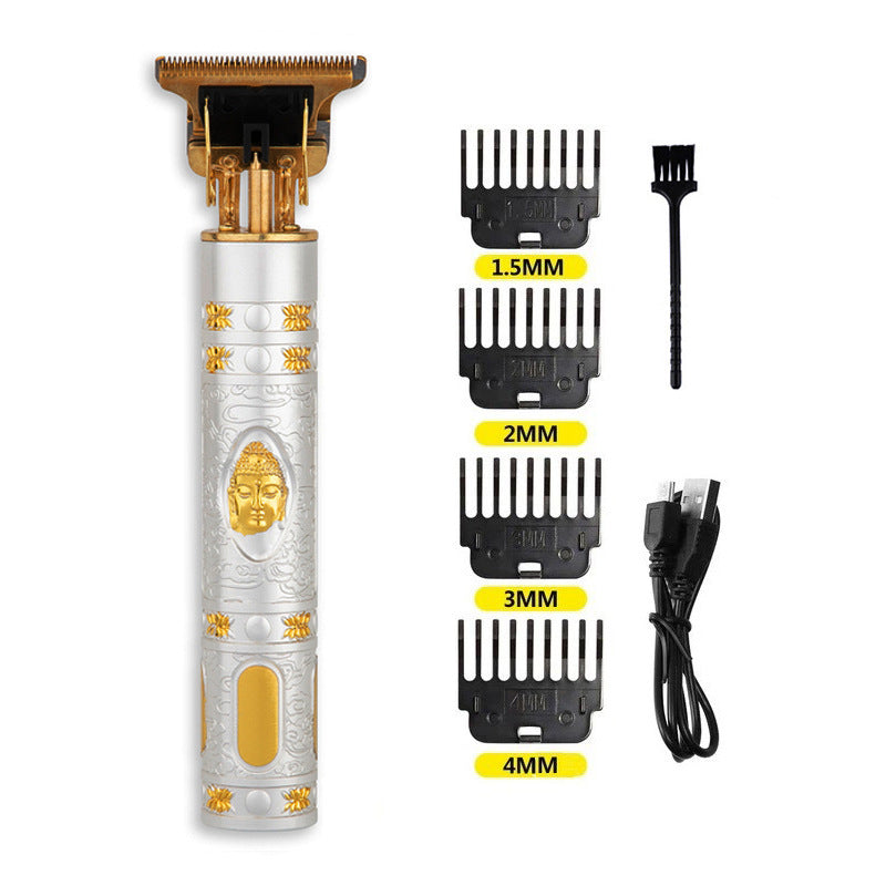 Online Planet Precision™ – Kabelloser Premium Metall Trimmer für exakte Konturen & Fade Cuts