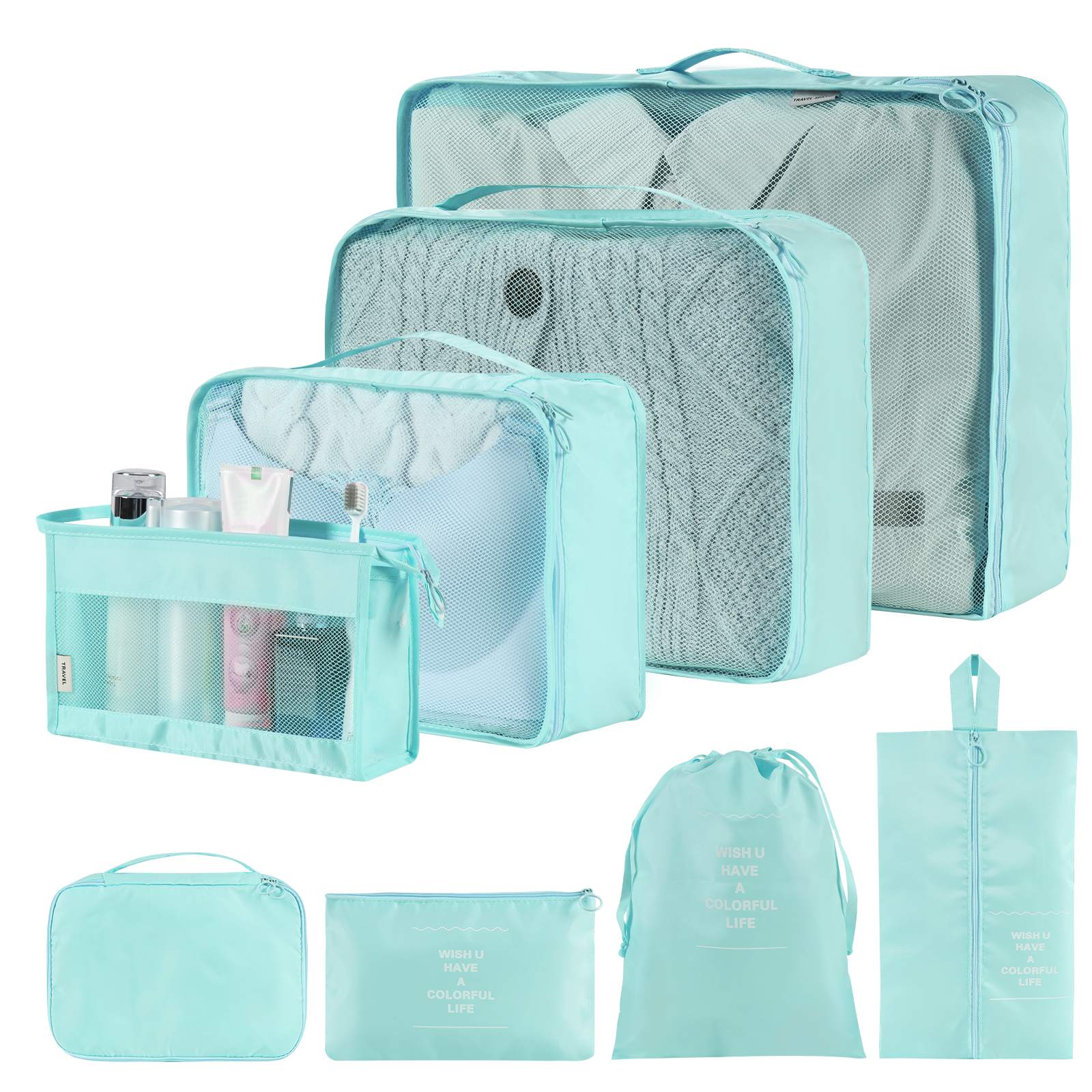 Online Planet TravelPack™ – Reise-Organizer Set (8-10 Taschen)