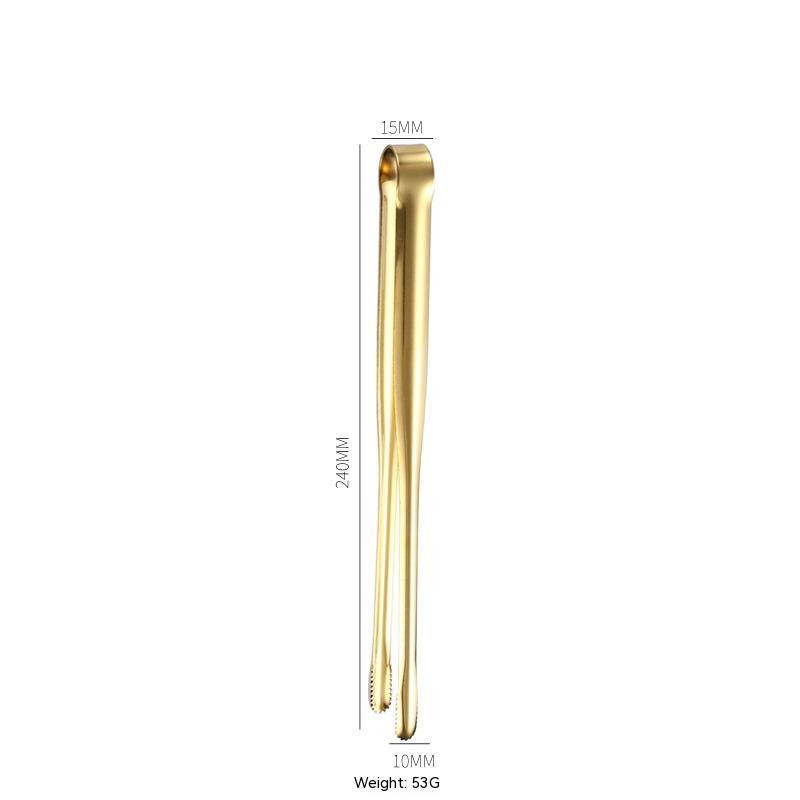 Online Planet GrillMaster Zange™ – Edelstahl BBQ & Buffet Zange in Gold & Silber