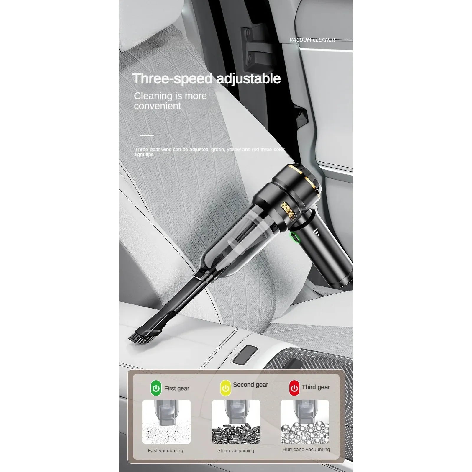 Online Planet MiniVac™ – Kabelloser Mini Handstaubsauger für Auto & Zuhause