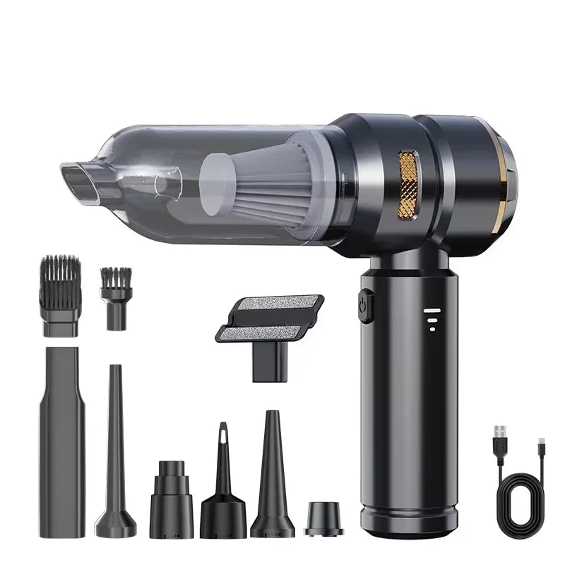 Online Planet MiniVac™ – Kabelloser Mini Handstaubsauger für Auto & Zuhause