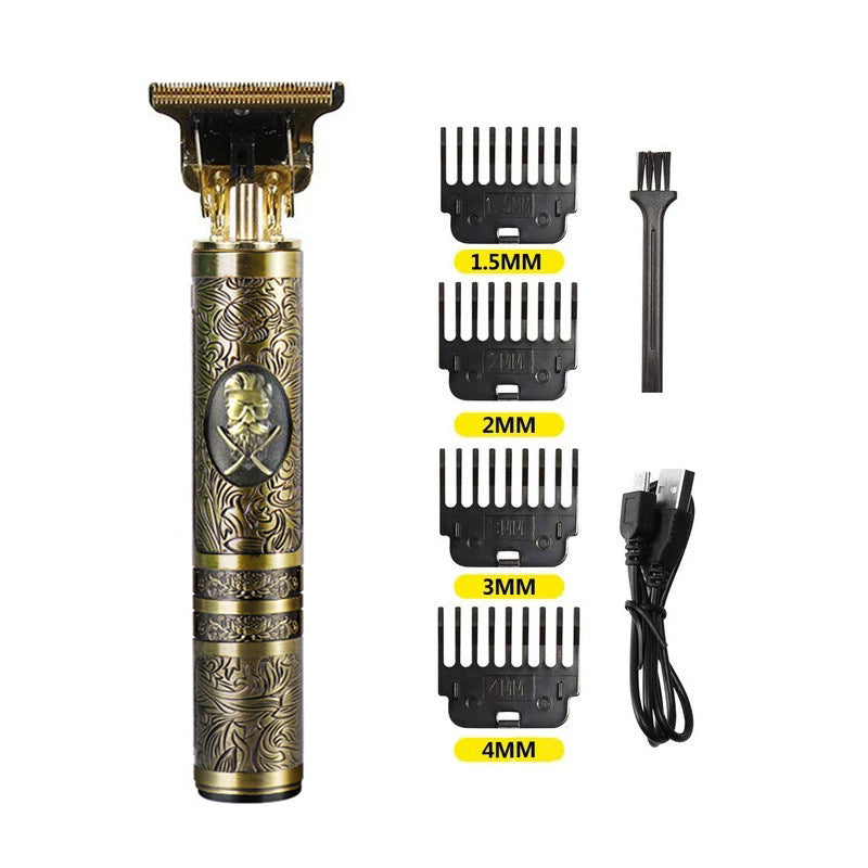 Online Planet Precision™ – Kabelloser Premium Metall Trimmer für exakte Konturen & Fade Cuts