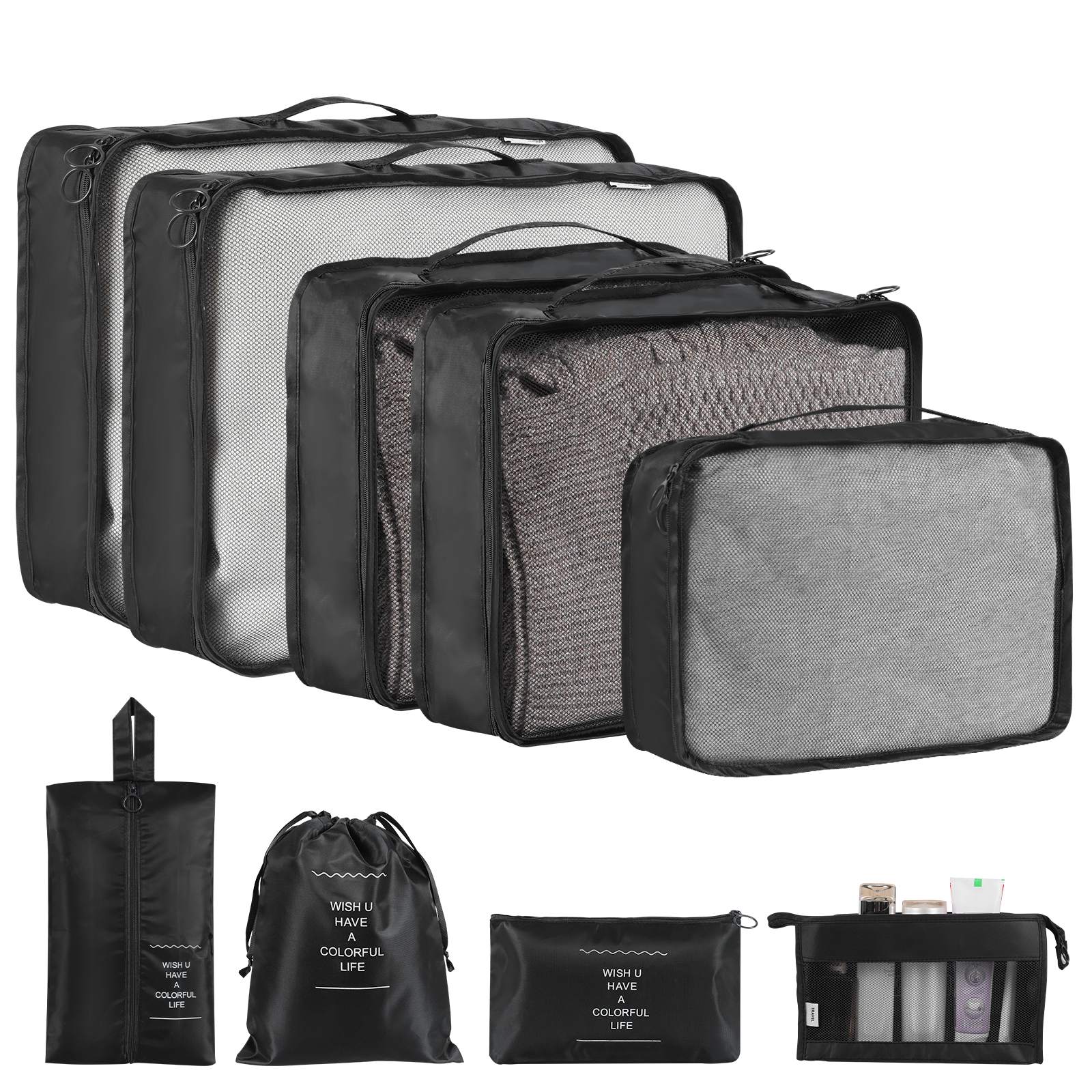 Online Planet TravelPack™ – Reise-Organizer Set (8-10 Taschen)