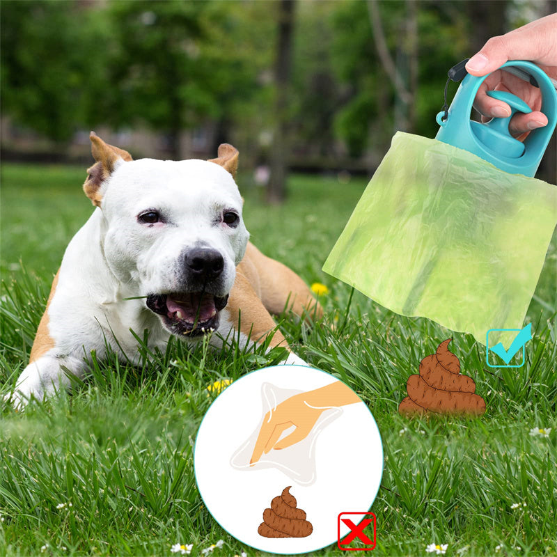 Online Planet PawClean™ – Tragbarer Hundekot-Sammler mit integriertem Beutelspender