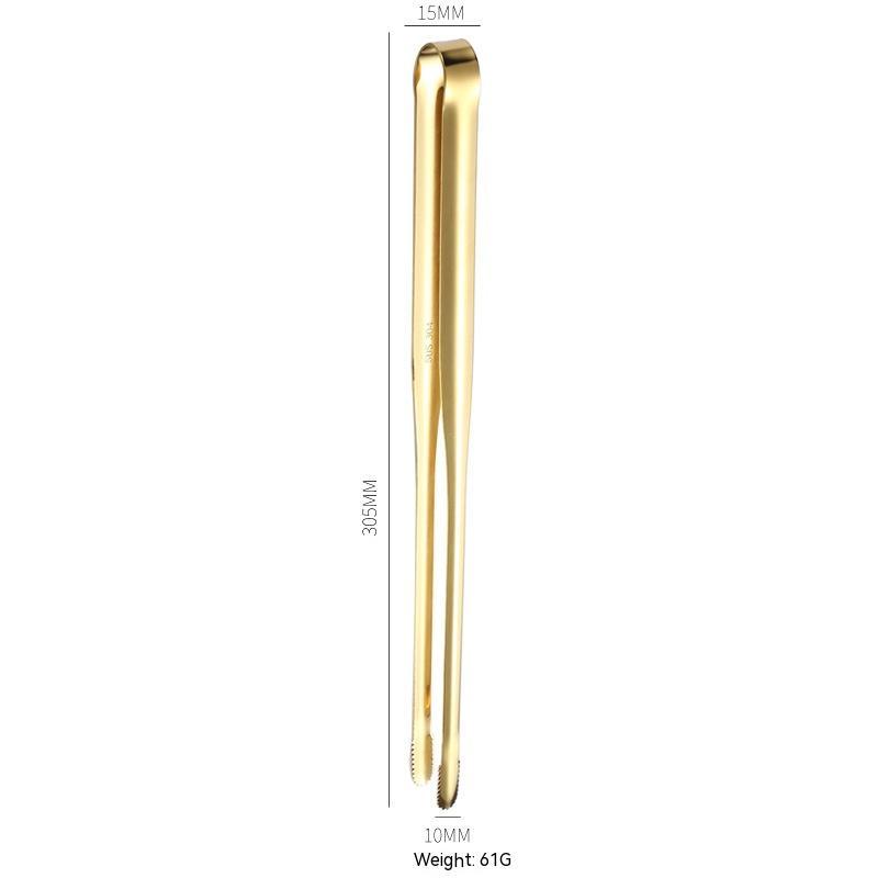 Online Planet GrillMaster Zange™ – Edelstahl BBQ & Buffet Zange in Gold & Silber