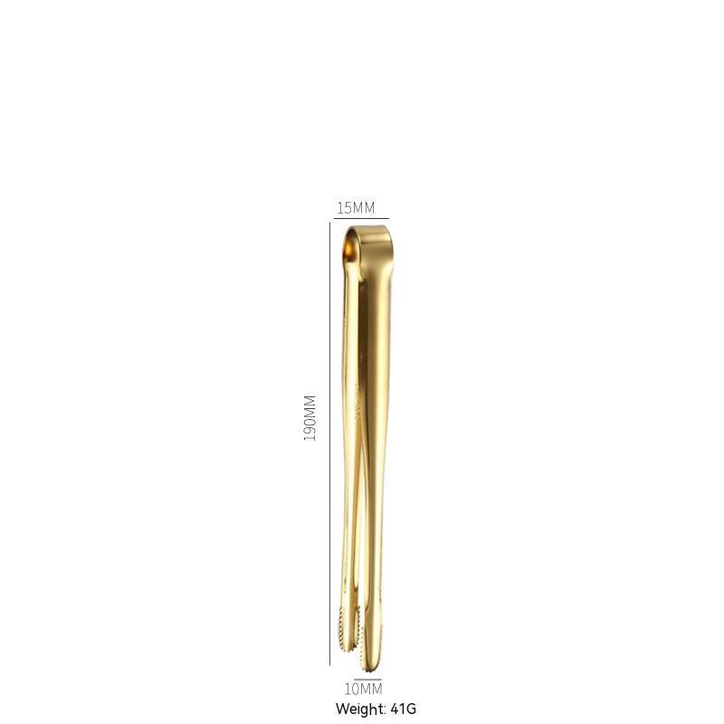 Online Planet GrillMaster Zange™ – Edelstahl BBQ & Buffet Zange in Gold & Silber