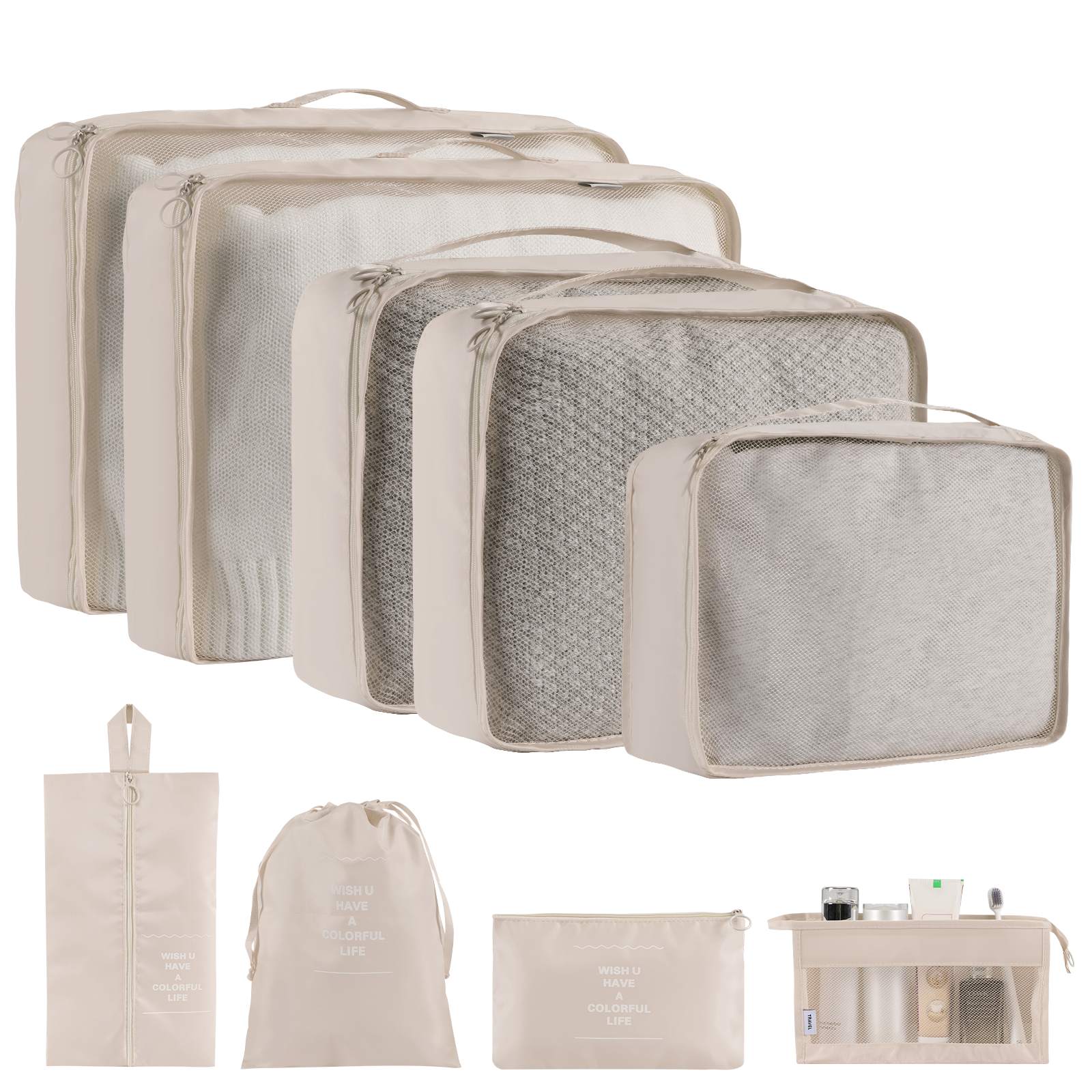Online Planet TravelPack™ – Reise-Organizer Set (8-10 Taschen)